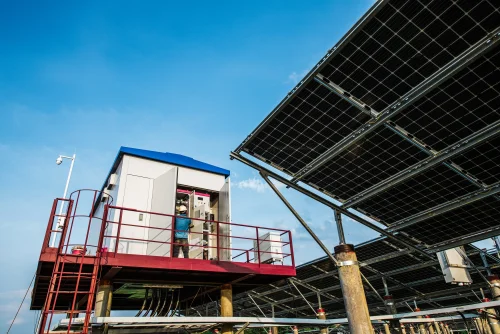 Commercial solar farm installation